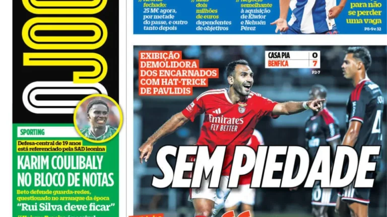 Por cá: Benfica sem piedade e Mora faz a mala