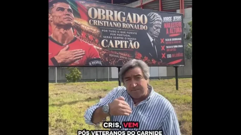 Ronaldo recebe ‘proposta’ dos Veteranos de Carnide: “Nem tens de aquecer”
