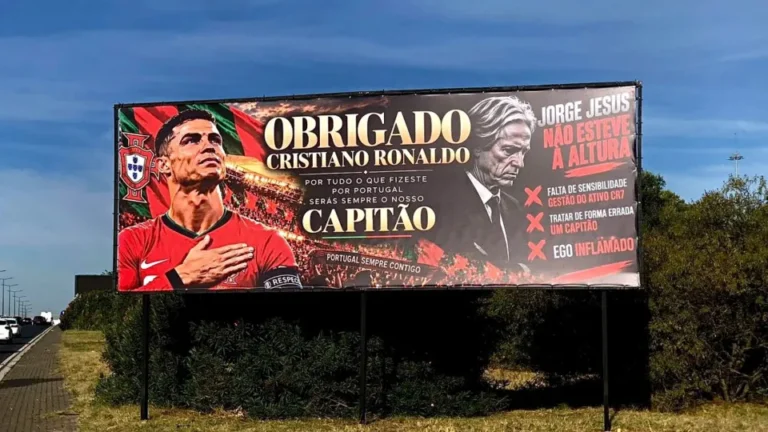 Cartazes a apoiar Ronaldo já começaram a ser retirados? O que se sabe