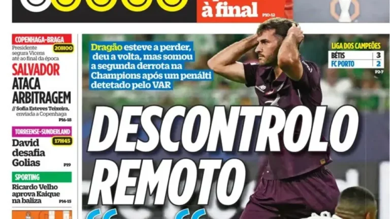 Por cá: FC Porto morde o “Isco” e “mudança à vista” no Sporting