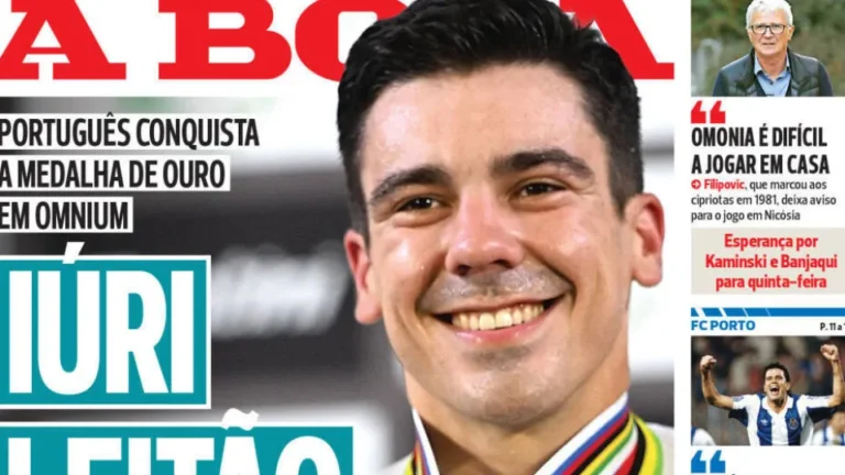 Por cá: O ouro (e as lágrimas) de Iuri. Benfica coloca Trubin à venda